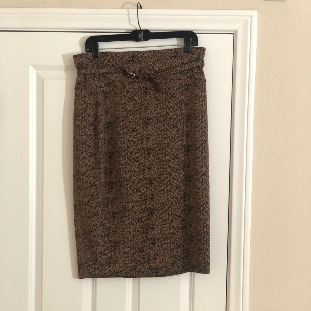 Express High Waist Belted Skirt